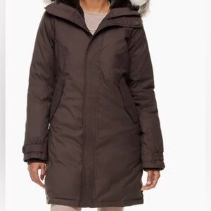 Aritzia TNA Half Fur Lined Parka Winter Coat Size S